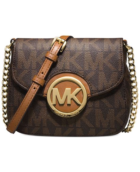 michael kors small brown crossbody|michael kors crossbody thick strap.